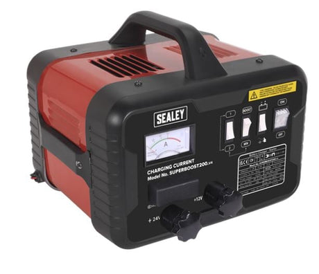 Sealey SUPERBOOST200 Starter/Charger 200/45Amp 12/24V 230V - Battery Maintenance - SLY-9839 - Sealey Tools UK - Workshop Tool Storage