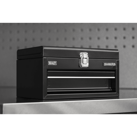 Sealey Superline Pro® Mini Toolbox with Drawer - Black - APMTB2 - APMTB2 - Sealey Tools UK - Workshop Tool Storage
