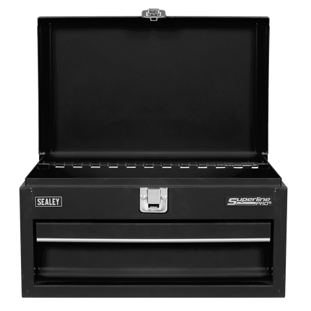 Sealey Superline Pro® Mini Toolbox with Drawer - Black - APMTB2 - APMTB2 - Sealey Tools UK - Workshop Tool Storage
