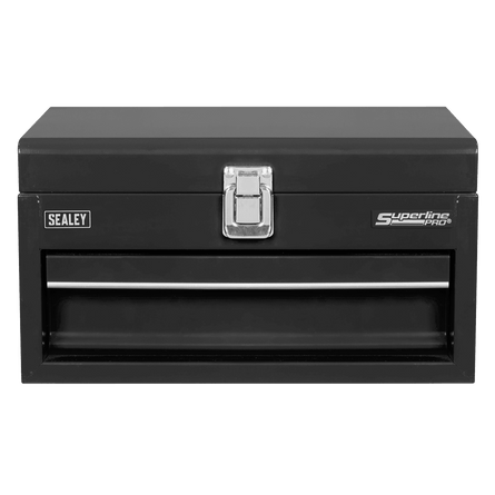 Sealey Superline Pro® Mini Toolbox with Drawer - Black - APMTB2 - APMTB2 - Sealey Tools UK - Workshop Tool Storage