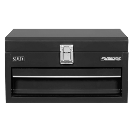 Sealey Superline Pro® Mini Toolbox with Drawer - Black - APMTB2 - APMTB2 - Sealey Tools UK - Workshop Tool Storage
