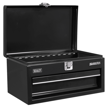 Sealey Superline Pro® Mini Toolbox with Drawer - Black - APMTB2 - APMTB2 - Sealey Tools UK - Workshop Tool Storage