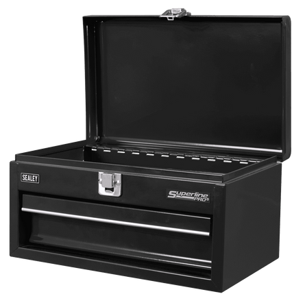 Sealey Superline Pro® Mini Toolbox with Drawer - Black - APMTB2 - APMTB2 - Sealey Tools UK - Workshop Tool Storage