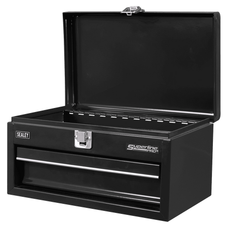 Sealey Superline Pro® Mini Toolbox with Drawer - Black - APMTB2 - APMTB2 - Sealey Tools UK - Workshop Tool Storage