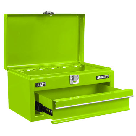 Sealey Superline Pro® Mini Toolbox with Drawer - Green - APMTB3 - APMTB3 - Sealey Tools UK - Workshop Tool Storage