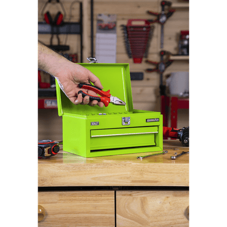 Sealey Superline Pro® Mini Toolbox with Drawer - Green - APMTB3 - APMTB3 - Sealey Tools UK - Workshop Tool Storage
