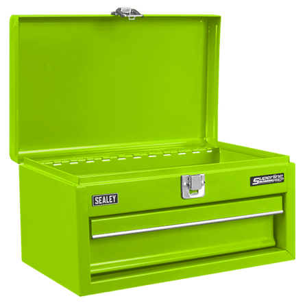 Sealey Superline Pro® Mini Toolbox with Drawer - Green - APMTB3 - APMTB3 - Sealey Tools UK - Workshop Tool Storage