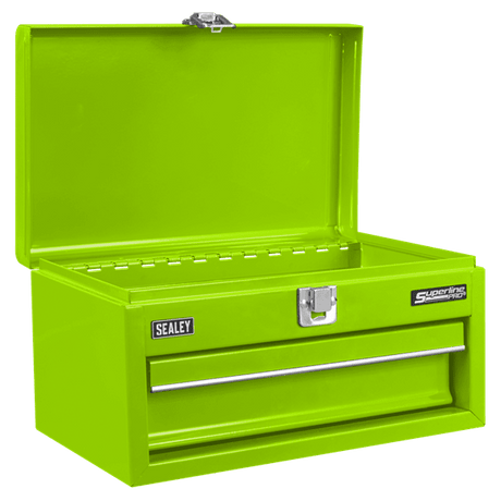 Sealey Superline Pro® Mini Toolbox with Drawer - Green - APMTB3 - APMTB3 - Sealey Tools UK - Workshop Tool Storage