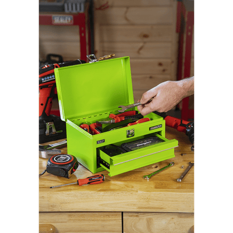 Sealey Superline Pro® Mini Toolbox with Drawer - Green - APMTB3 - APMTB3 - Sealey Tools UK - Workshop Tool Storage