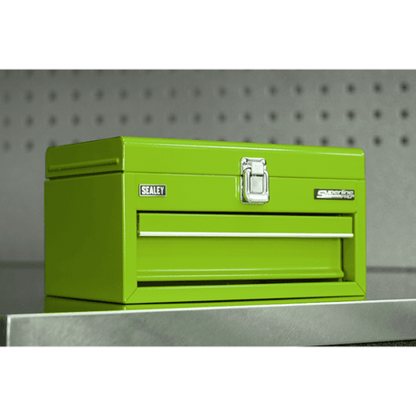 Sealey Superline Pro® Mini Toolbox with Drawer - Green - APMTB3 - APMTB3 - Sealey Tools UK - Workshop Tool Storage