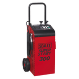 Sealey SUPERSTART300 Starter/Charger 300Amp 12/24V - SUPERSTART300 - Sealey Tools UK - Workshop Tool Storage
