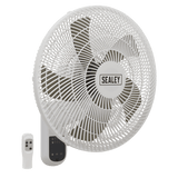 Sealey SWF16WR Wall Fan 3 - Speed 16" with Remote Control 230V - SWF16WR - Sealey Tools UK - Workshop Tool Storage