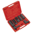 Sealey SX032 Oxygen Sensor Socket Set 7pc 3/8" & 1/2"Sq Drive - SX032 - Sealey Tools UK - Workshop Tool Storage