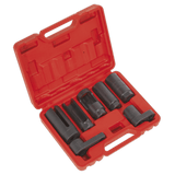 Sealey SX032 Oxygen Sensor Socket Set 7pc 3/8" & 1/2"Sq Drive - SX032 - Sealey Tools UK - Workshop Tool Storage