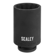 Sealey SX046 1/2"Sq Drive 46mm 12 - Point Impact Socket - SX046 - Sealey Tools UK - Workshop Tool Storage