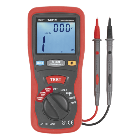 Sealey TA319 Digital Insulation Tester - TA319 - Sealey Tools UK - Workshop Tool Storage