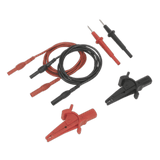Sealey TATL Automotive Test Lead & Crocodile Clip Set 6pc - TATL - Sealey Tools UK - Workshop Tool Storage