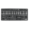 Sealey TBT19 Tool Tray with Socket Set 43pc 1/4"Sq Drive - TBT19 - Sealey Tools UK - Workshop Tool Storage