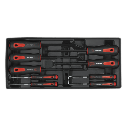 Sealey TBT23 Tool Tray with Scraper & Hook Set 9pc - TBT23 - Sealey Tools UK - Workshop Tool Storage