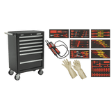 Sealey TBTECOMBO2 63pc Insulated Tool Kit with 7 Drawer Rollcab - TBTECOMBO2 - Sealey Tools UK - Workshop Tool Storage