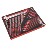 Sealey TBTP03 Tool Tray with Spanner Set 35pc - TBTP03 - Sealey Tools UK - Workshop Tool Storage