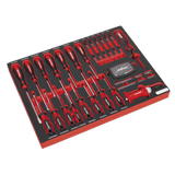 Sealey TBTP04 Tool Tray with Screwdriver Set 72pc - TBTP04 - Sealey Tools UK - Workshop Tool Storage