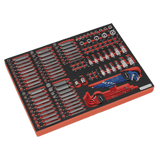 Sealey TBTP07 Tool Tray with Specialised Bits & Sockets 177pc - TBTP07 - Sealey Tools UK - Workshop Tool Storage