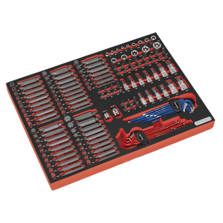 Sealey TBTP07 Tool Tray with Specialised Bits & Sockets 177pc - TBTP07 - Sealey Tools UK - Workshop Tool Storage
