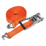 Sealey TD5010J Ratchet Tie Down 50mm x 10m Polyester Webbing 5000kg Breaking Strength - TD5010J - Sealey Tools UK - Workshop Tool Storage