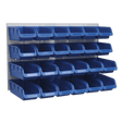 Sealey TPS131 Bin & Panel Combination 24 Bins - Blue - TPS131 - Sealey Tools UK - Workshop Tool Storage