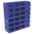 Sealey TPS224B Plastic Storage Bin 105 x 165 x 85mm - Blue Pack of 24 - TPS224B - Sealey Tools UK - Workshop Tool Storage