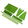 Sealey TSK01HV Tool Storage Organizer Set 9pc - Hi - Vis Green - TSK01HV - Sealey Tools UK - Workshop Tool Storage