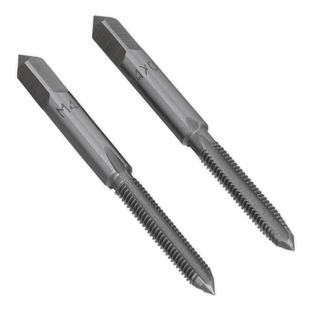 Sealey TSM4 Tap Set 2pc (Taper & Plug) M4 x 0.7mm - TSM4 - Sealey Tools UK - Workshop Tool Storage