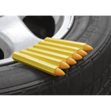 Sealey TST14 Yellow Tyre Marking Crayon - Pack of 6 - TST14 - Sealey Tools UK - Workshop Tool Storage