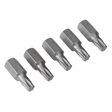Sealey TX40S5 TRX - Star* T40 Bit Short Pack of 5 - TX40S5 - Sealey Tools UK - Workshop Tool Storage