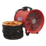 Sealey VEN250 Portable Ventilator 250mm with 5m Ducting - VEN250 - Sealey Tools UK - Workshop Tool Storage