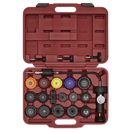 Sealey VS001 Cooling System Tester Cap System - Cooling System - SLY-10227 - Sealey Tools UK - Workshop Tool Storage