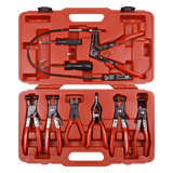 Sealey VS1662 9pc Hose Clip Removal Tool Set - VS1662 - Sealey Tools UK - Workshop Tool Storage
