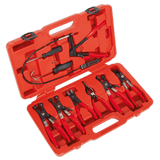 Sealey VS1662 9pc Hose Clip Removal Tool Set - VS1662 - Sealey Tools UK - Workshop Tool Storage