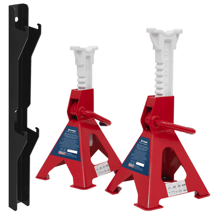 Sealey VS2003COMBO Axle Stand & Axle Stand Storage Rack Combo 3 Tonne - VS2003COMBO - Sealey Tools UK - Workshop Tool Storage