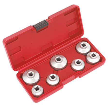 Sealey VS7008 Oil Filter Cap Wrench Set 7pc - VS7008 - Sealey Tools UK - Workshop Tool Storage
