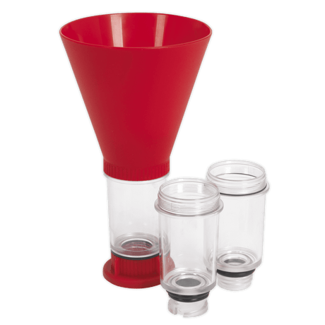Sealey VS7101 4pc Engine Oil Funnel - BMW, Fiat, Ford, Mazda, Mercedes, Toyota/Lexus, VAG - VS7101 - Sealey Tools UK - Workshop Tool Storage