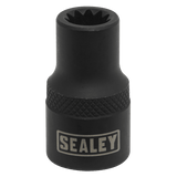 Sealey VSE0490 Brake Caliper Socket, 3/8"Sq Drive 8mm 11 - Point Profile - VSE0490 - Sealey Tools UK - Workshop Tool Storage