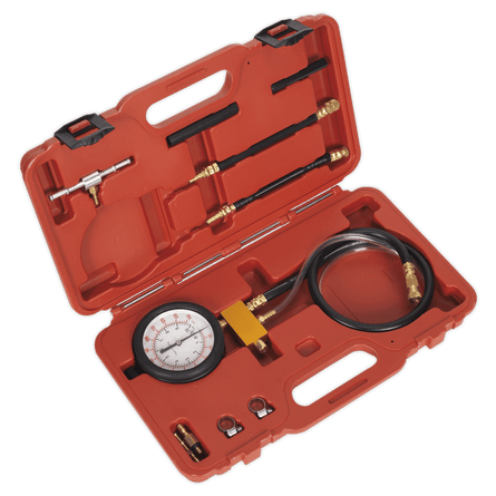 Sealey VSE211 Fuel Injection Pressure Test Kit - Test Port - VSE211 - Sealey Tools UK - Workshop Tool Storage