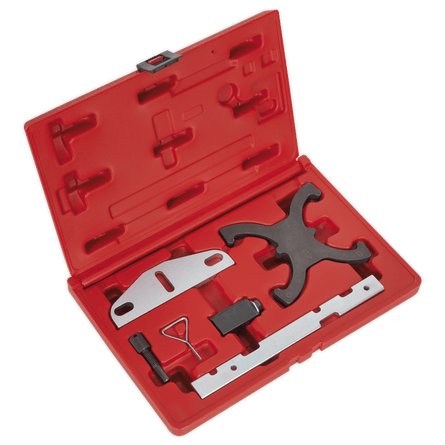 Sealey VSE5041A Petrol Engine Timing Tool Kit - for Ford 1.5 EcoBoost, 1.6Ti - VCT - Belt Drive - VSE5041A - Sealey Tools UK - Workshop Tool Storage