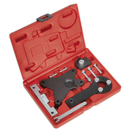 Sealey VSE5061 Petrol Engine Timing Tool Kit - for Alfa Romeo, Fiat, Ford, Lancia 1.2, 1.4 8v - Belt Drive - VSE5061 - Sealey Tools UK - Workshop Tool Storage