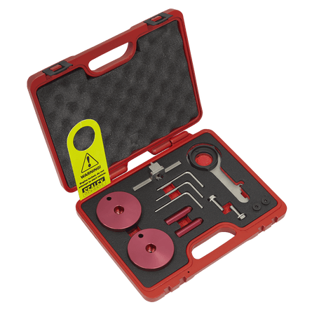 Sealey VSE5640 Diesel Engine Timing Tool Kit - for Ford 2.0TDCi EcoBlue - Belt Drive - VSE5640 - Sealey Tools UK - Workshop Tool Storage