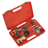 Sealey VSE5871A Diesel Engine Timing Tool Kit - for Renault, Nissan, Suzuki, Mitsubishi, Dacia GM 1.5D, 1.9D, 2.2D, 2.5D - Belt Drive - VSE5871A - Sealey Tools UK - Workshop Tool Storage