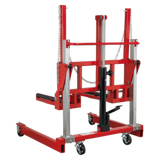 Sealey W508T Wheel Removal Trolley 500kg Adjustable Width - W508T - Sealey Tools UK - Workshop Tool Storage