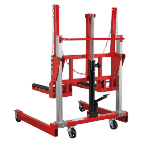 Sealey W508T Wheel Removal Trolley 500kg Adjustable Width - W508T - Sealey Tools UK - Workshop Tool Storage